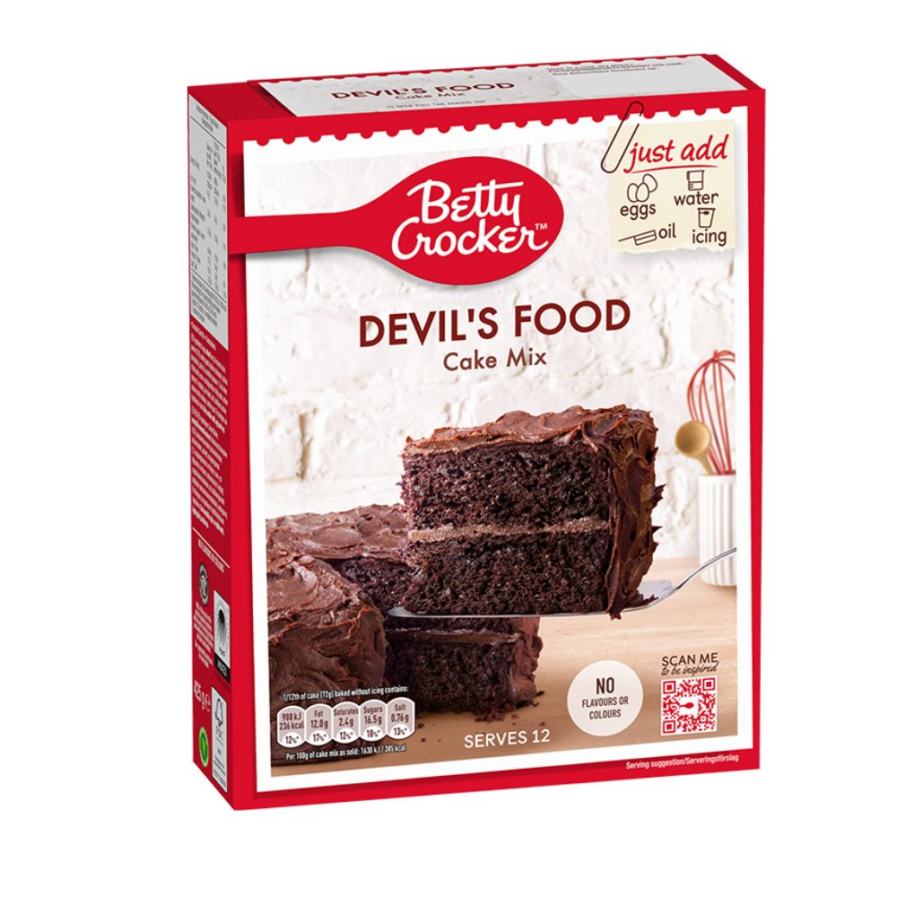 Μείγμα για Κέικ Σοκολάτας Betty Crocker Devils Food Cake Mix 425g